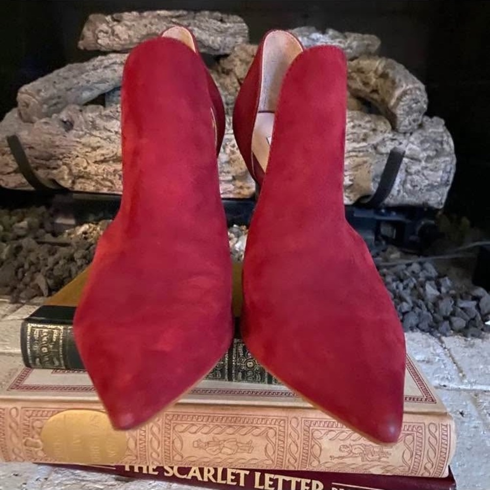 Steve Madden Red Suede Heels